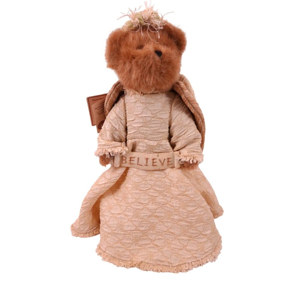 2008 Boyd's Bears Angel Christmas Tree Topper Celestine 13" Ivory Believe Teddy